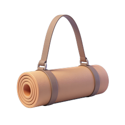 Yoga Mat Icon for Fitness and Wellness Applications