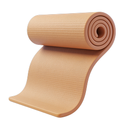 Yoga Mat Icon for Fitness and Wellness Applications