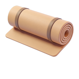 Yoga Mat Icon for Fitness and Wellness Themes