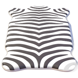 Zebra Stripe Decorative Pillow | 3D Cushion Icon