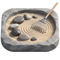 Japanese Zen Garden Rake Icon | Meditation & Mindfulness