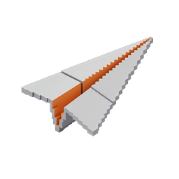 Isometric Zipper Icon - 3D Open Zip Fastener