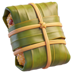 Ícone de bolinho de arroz zongzi - prato festivo chinês tradicional